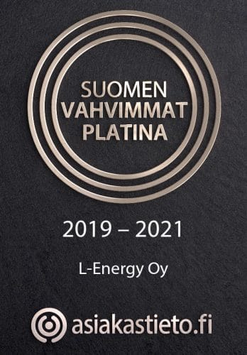 Suomen vahvimmat Platina 2019-2021 L-Energy Oy